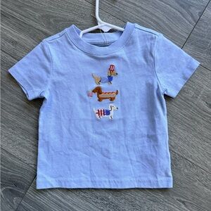 Janie & Jack Kids Blue T-Shirt with Dog Design